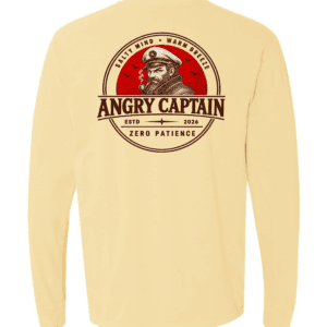 Angry Captain Long Sleeve Tee