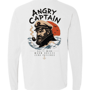 Angry Captain Long Sleeve Tee