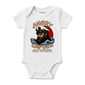 Angry Captain Zero Patience Gerber Baby Onesie