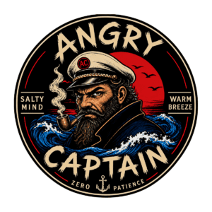 Angry Captain Sticker